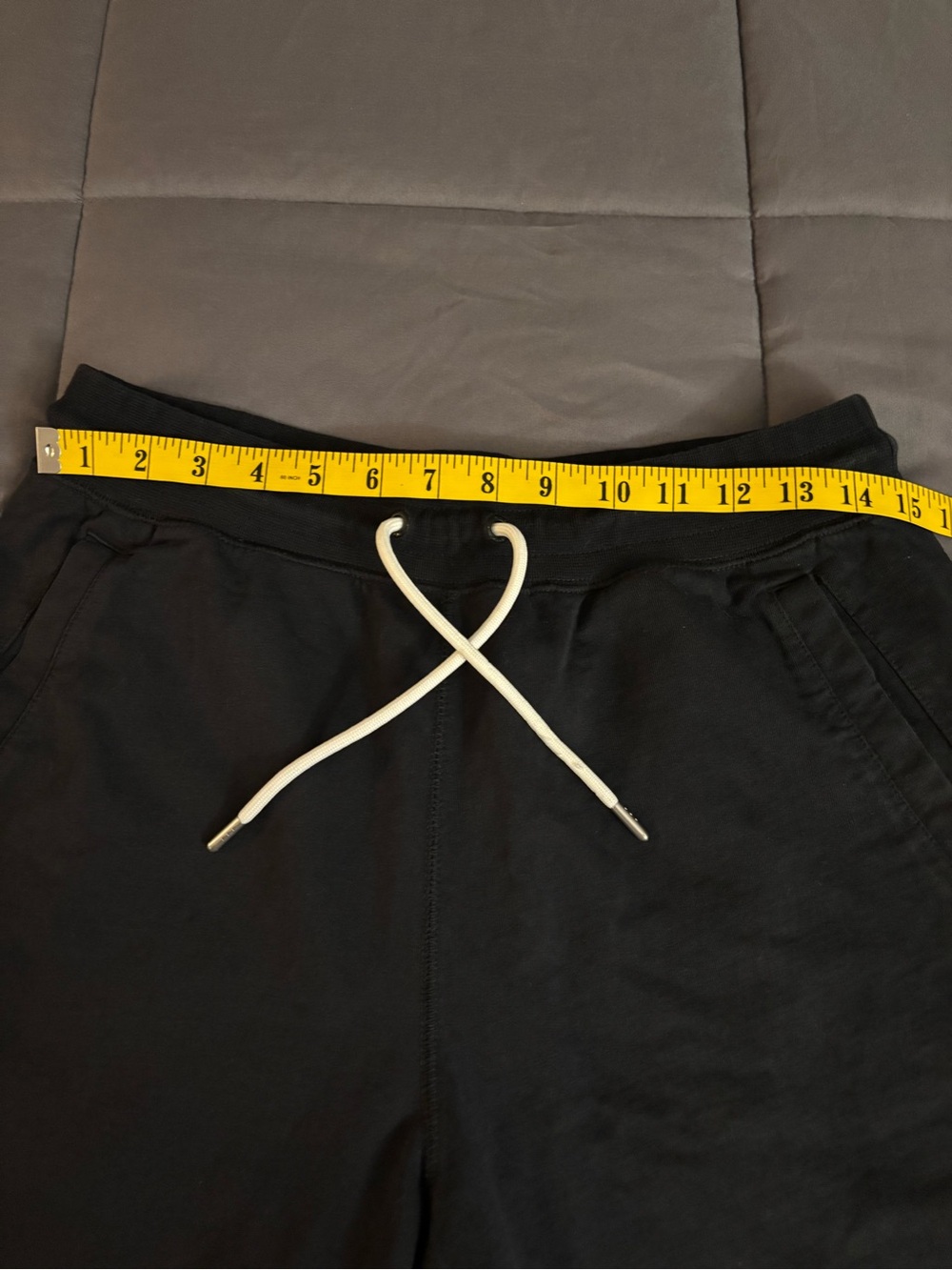 Nike Men's Black Shorts with White Swoosh - Picture 5 of 6